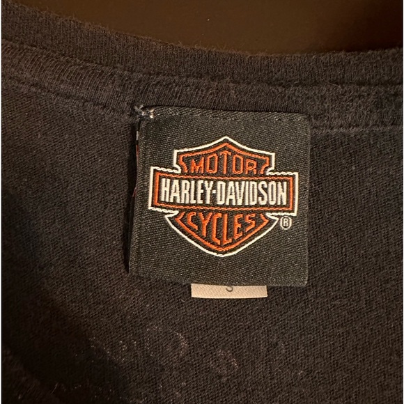 Ladies V-neck Harley tee - Picture 4 of 5